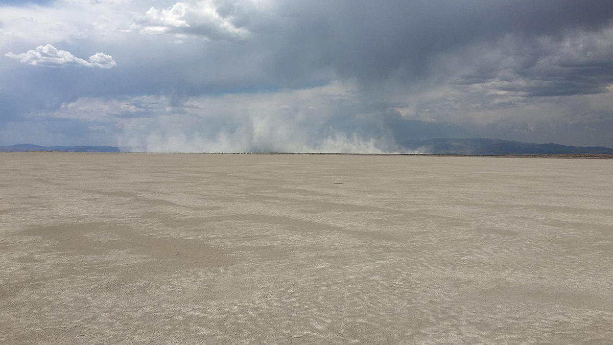 a dust cloud on the horizon