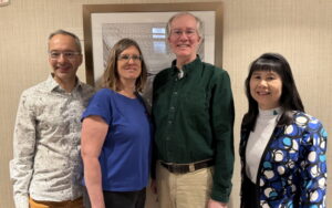 CRA’s newly elected Board Officers. From left to right: Ran Libeskind-Hadas (Secretary), Mary Hall (Vice Chair), James Allan (Chiar), Ming Lin (Treasurer).